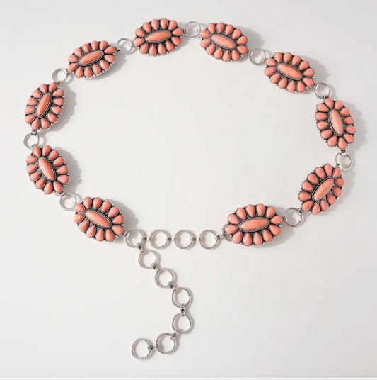 Vaquero Concho Sunburst Stone Belt