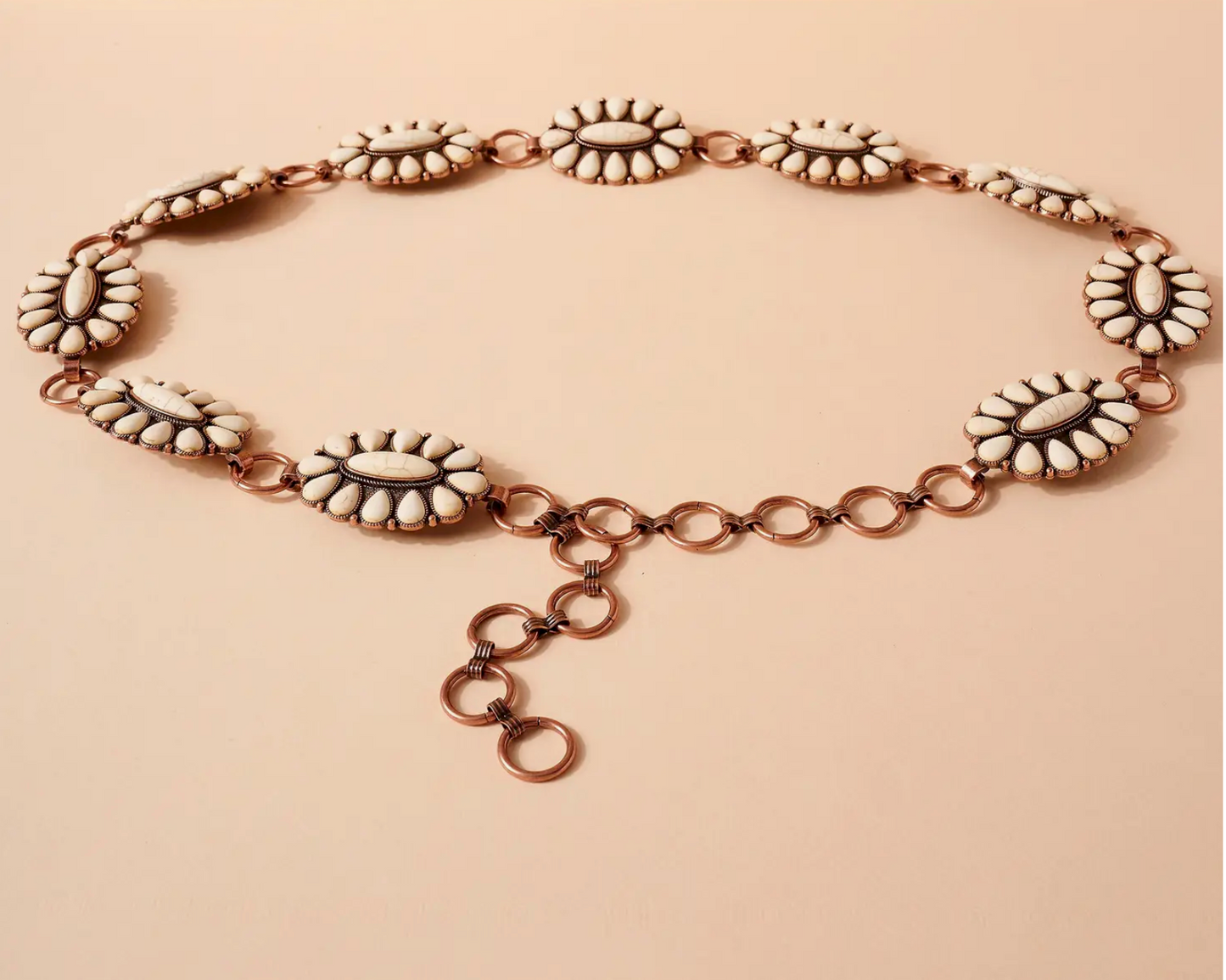 Vaquero Concho Sunburst Stone Belt